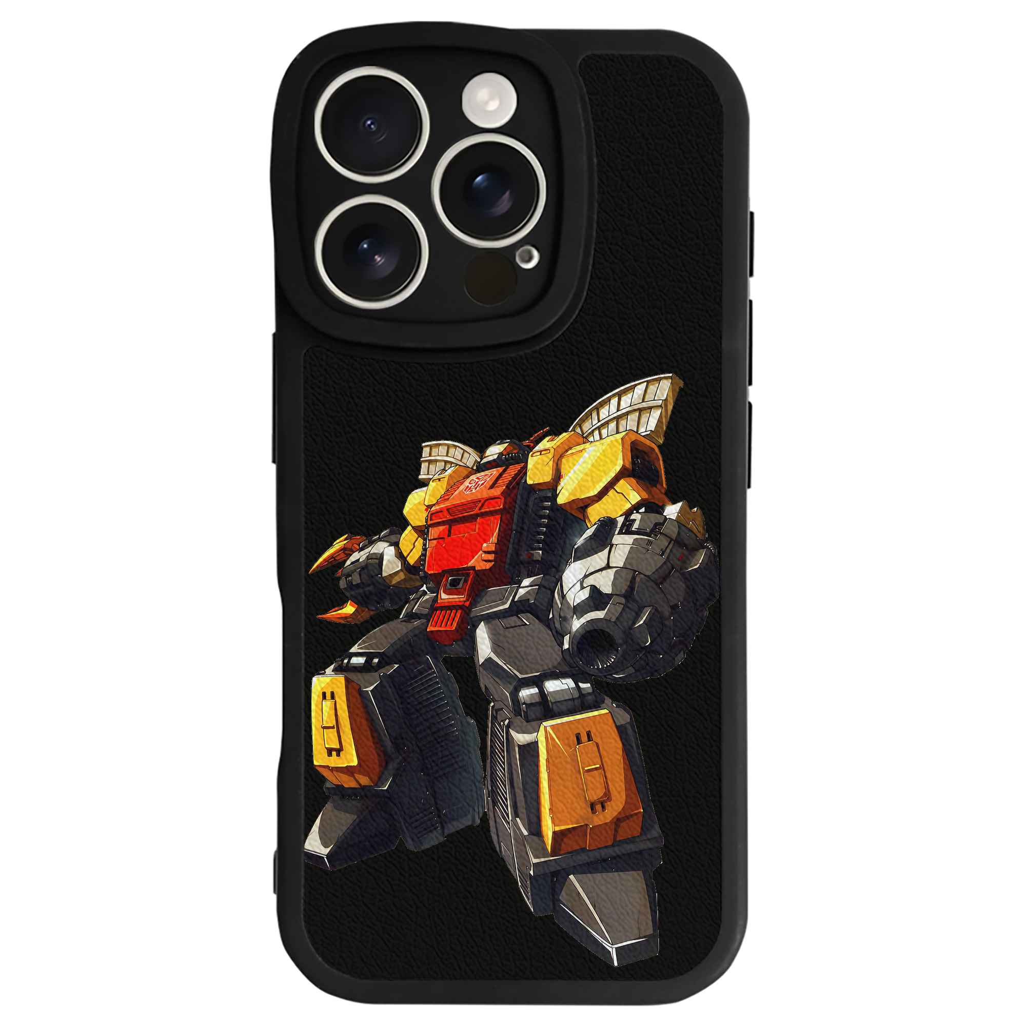 （画像用） Transformers トランスフォーマー 【iPhone 16シリーズ対応】シリコンスマホケース（レザー調） 材質：シリコン